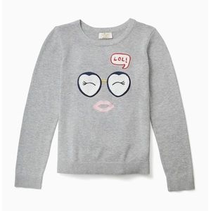 BNWT Kate Spade girls ‘lol’ sweater